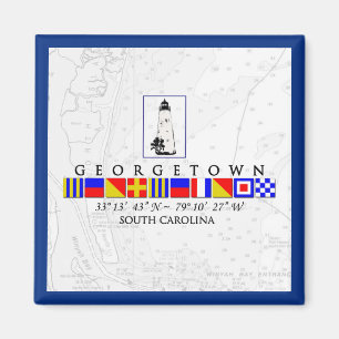 Íman Georgetown SC Marine Signal Flag Magnet