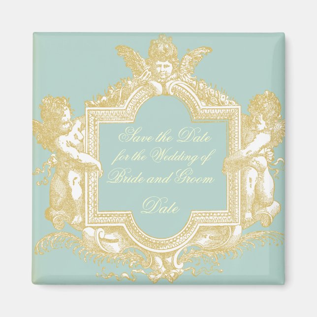 Íman Georgiana (Marie Antoinette Blue) Salve a data (Frente)