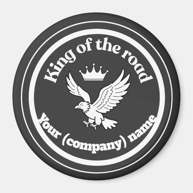Íman Gepersonaliseerde King of the Road Chauffeur Badge (Frente)