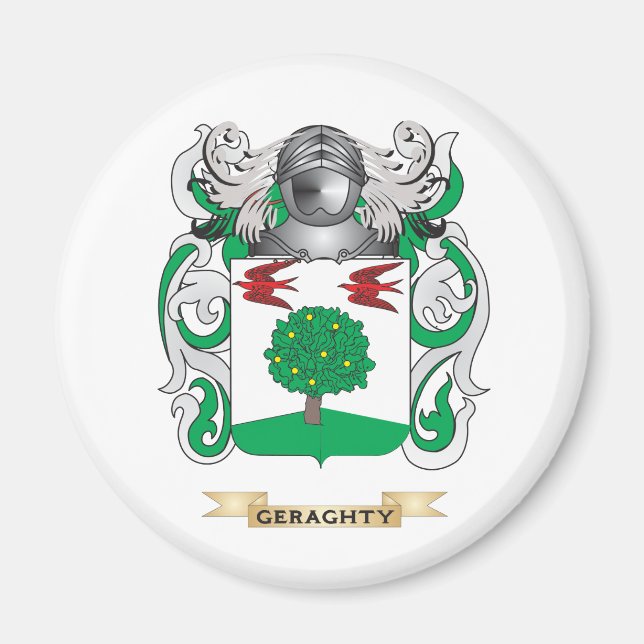 Íman Geraghty Casaco de Braços (Crest Familiar) (Frente)