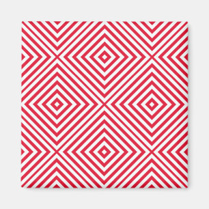 Íman Geranium Diamond Chevron