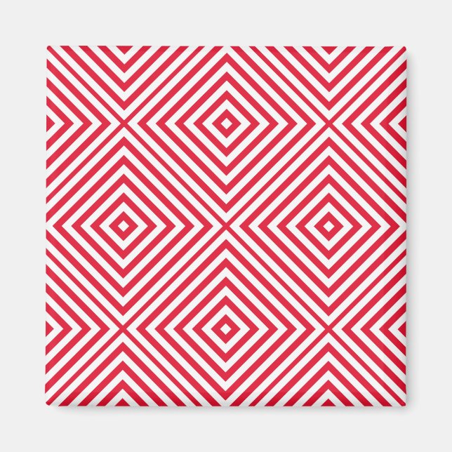 Íman Geranium Diamond Chevron (Frente)
