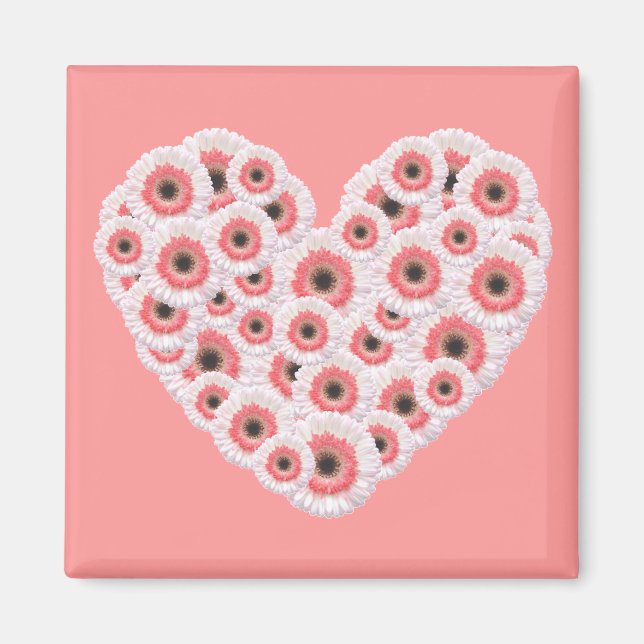 Íman Gerber Daisy Heart (Frente)