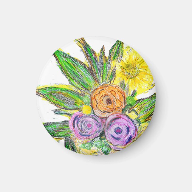 Íman Gerberas Daisy (Frente)