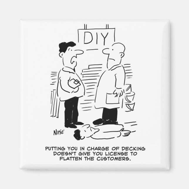 Íman Gerenciador de Compro DIY do Trabalhador de Compro (Frente)