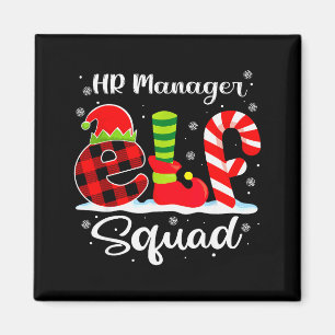 Íman Gerente de RH Equipe de Elfos Natal Recrutador Cor