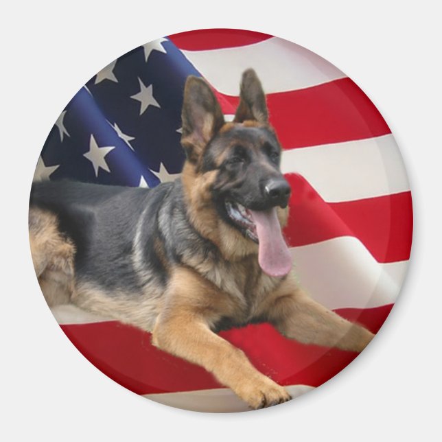 Íman German shepherd America Magnet (Frente)