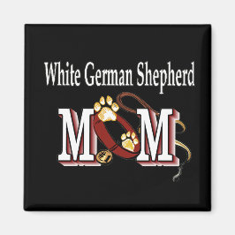 Íman German shepherd branco presentes da mãe