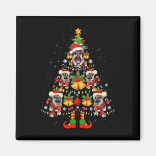 Íman German shepherd Cachorro Santa Hat Árvore de Natal
