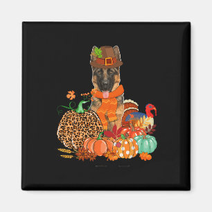 Íman German shepherd De Ação De Graças Com A Bomba Da T