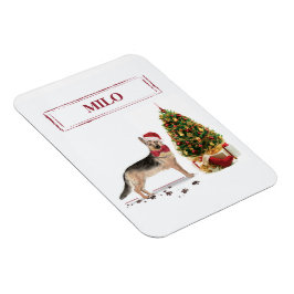 Íman German shepherd Engraçado Cachorro de Natal com Ár