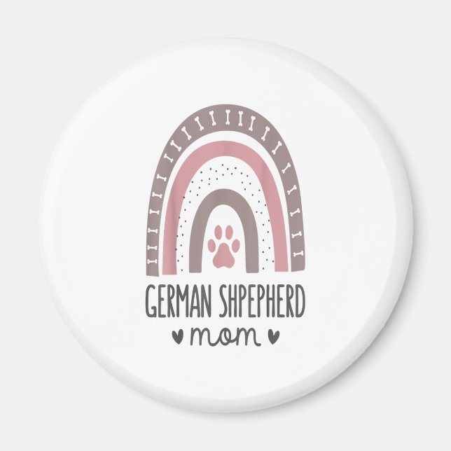 Íman German shepherd Mãe Arco-Íris Cachorro Mãe (Frente)