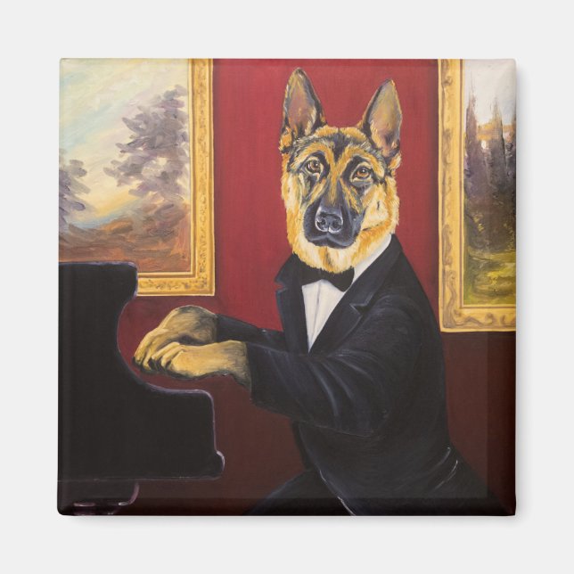 Íman German shepherd | Piano Waltz (Frente)