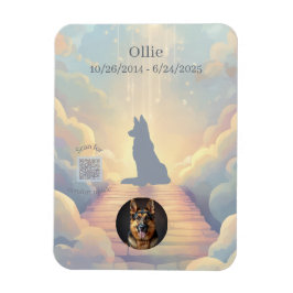 Íman German Shepherd Rainbow Bridge Magnet