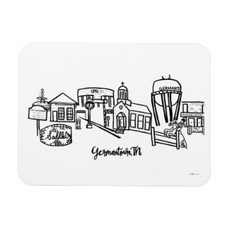 Íman Germantown Skyline Refrigerator Magnet