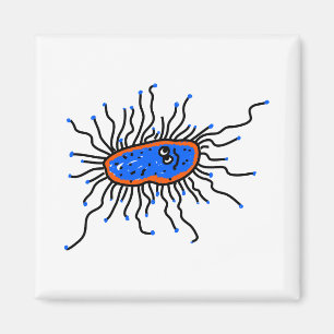 Íman Germe azul dos desenhos animados