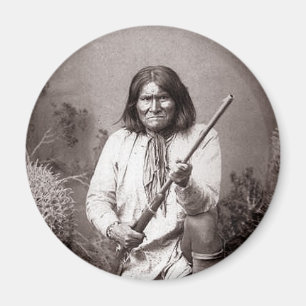 Íman Geronimo Vintage, nativo guerreiro indiano america