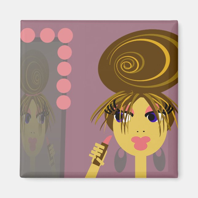 Íman Gettin Ready Pop Art Magnet (Frente)