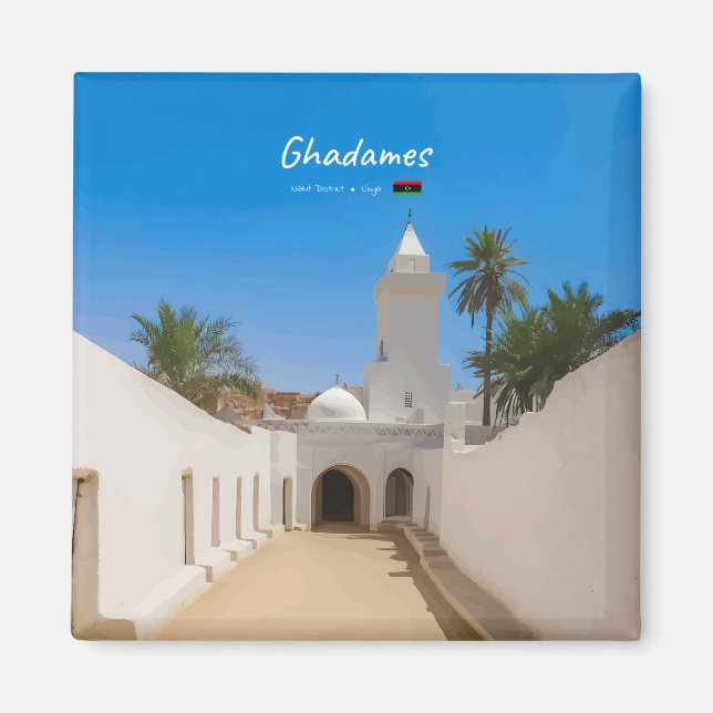 Íman Ghadames, Líbia - Mesquita Branca (Frente)