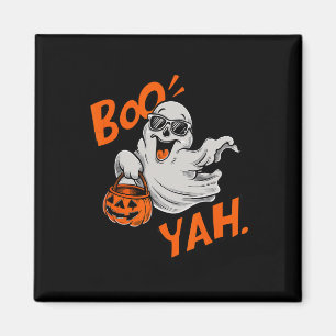 Íman Ghost Boo Yah Dia de as Bruxas engraçado Shirt Spo