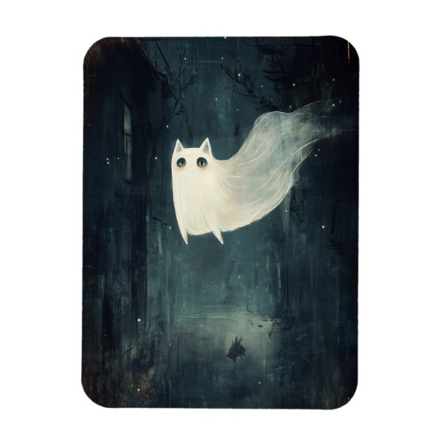 Íman Ghost Cat Halloween (Vertical)