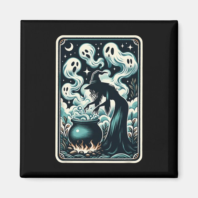 Íman Ghost Cauldron Gothic - Placa de Tarot Supernatura (Frente)
