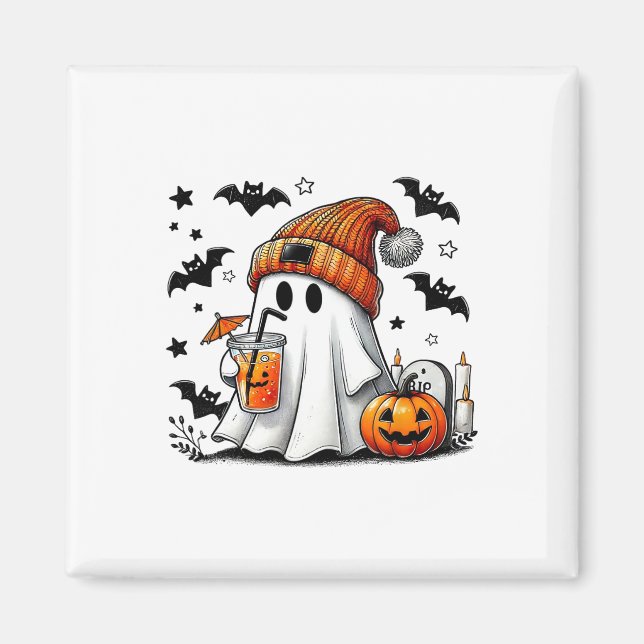 Íman Ghost Ghost Coffee Halloween Ghost Ice Cof (Frente)