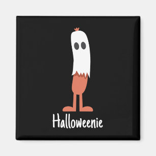 Íman Ghost Hot Dog Halloweenie Figurume Divertido Comid