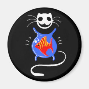 Íman Ghost Kitty Cat Magnet