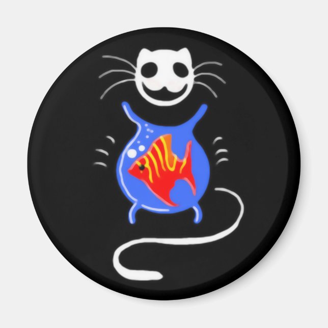 Íman Ghost Kitty Cat Magnet (Frente)