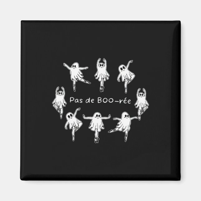 Íman Ghost Pas De Boo-rée Byllet Dancer Spooky Hallowee (Frente)