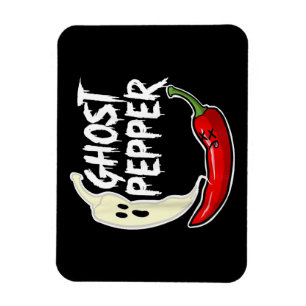 Íman Ghost Pepper Funny Spicy Hot Halloween Peppe