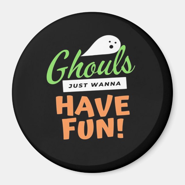 Íman Ghouls Só Quer Se Divertir - Halloween Ghouls Fund (Frente)