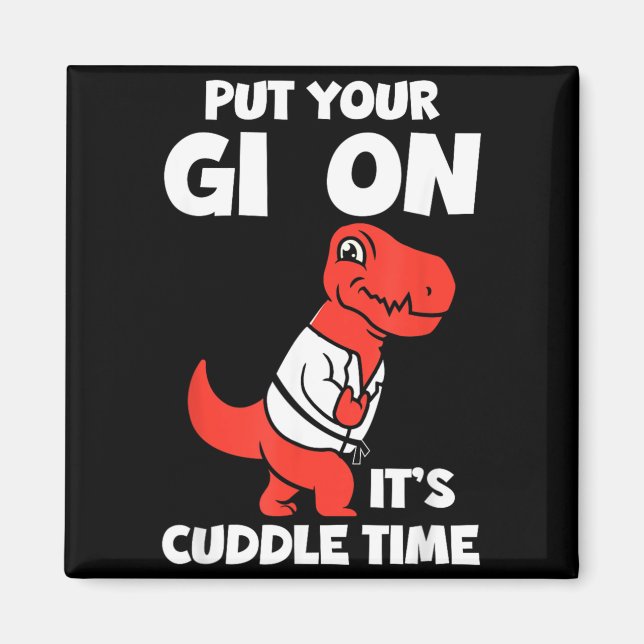 Íman Gi no Cuddle Time Engraçado BJJ Jiu-Jitsu Brasilei (Frente)