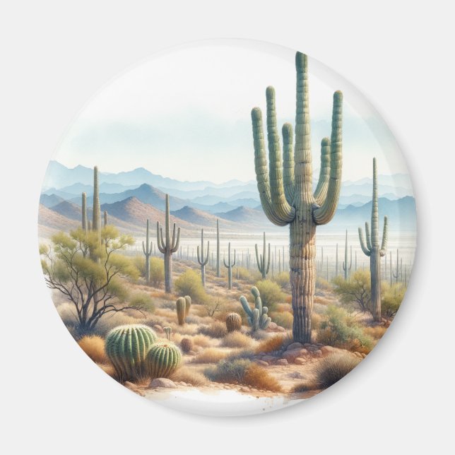 Íman Giant Cactos do Parque Nacional de Saguaro (Frente)