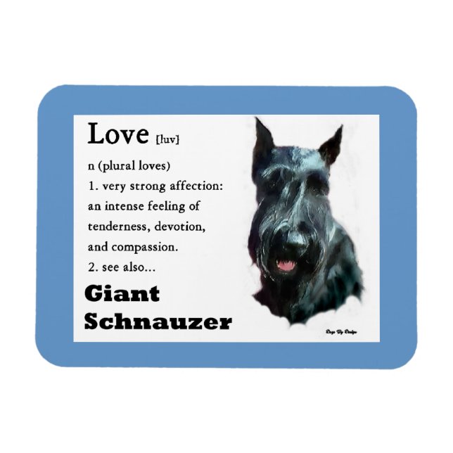 Íman Giant Schnauzer Art (Horizontal)
