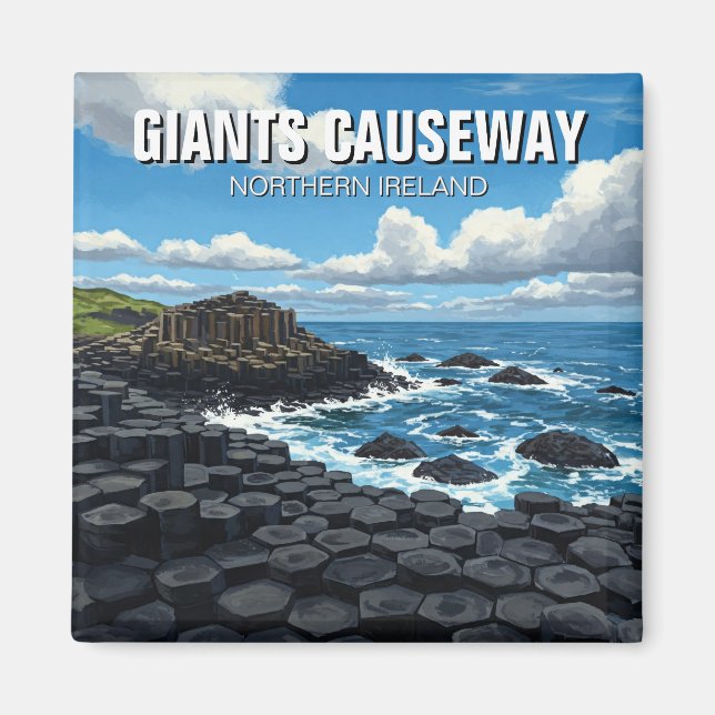 Íman Giants Causeway Norte Irlanda Viagem (Frente)