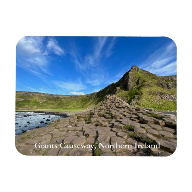 Íman Giants Cauway com Blue Sky na Irlanda Norte (Horizontal)