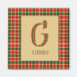 Íman Gibbs Tartan Monograma G