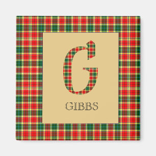 Íman Gibbs Tartan Monograma G