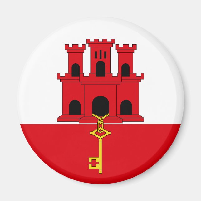 Íman Gibraltar Flag Magnet (Frente)