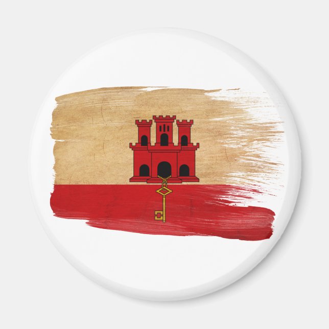 Íman Gibraltar Flag Magnets (Frente)