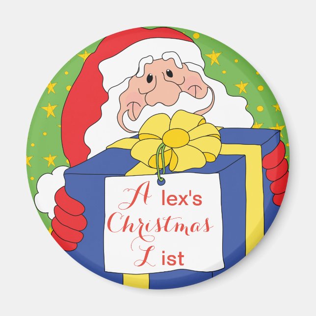 Íman Gift de Papais noeis de Magnet de Natal (Frente)