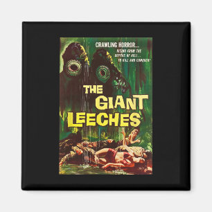 Íman Gigante Leeches Clica no Halloween Monster Poster