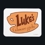 Íman Gilmore Girls | Logotipo do restaurante Luke<br><div class="desc">Este gráfico mostra o icônico logotipo do Luke's Diner. O restaurante do Luke é Lorelai e o lugar favorito da Rory para comer no programa de TV,  Gilmore Girls.</div>