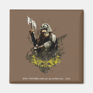 Íman GIMLI™ Com Colagem De Vetor Ax