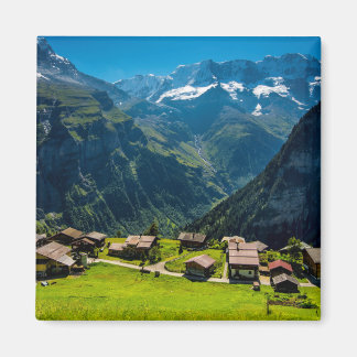 Íman Gimmelwald Em Alpes Suíços - Suiça
