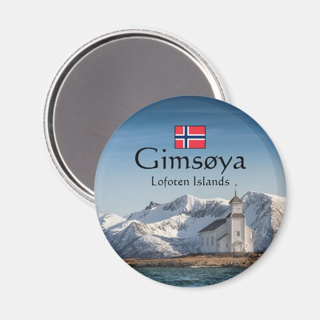 Íman Gimsoya Lofoten Lembrança (Front/Back)