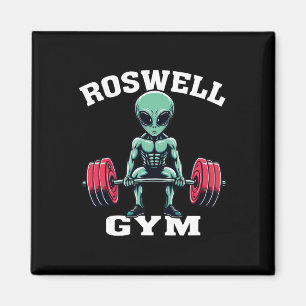 Íman Ginásio Alien Divertido Ufo Roswell Musculação Fit