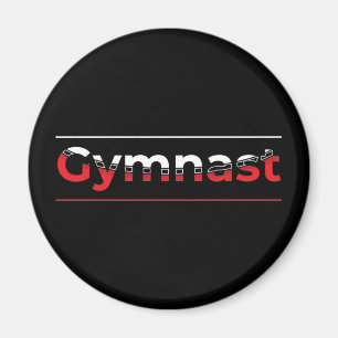 Íman Ginasta - Palavra de Ginástica Moderna Minimalista